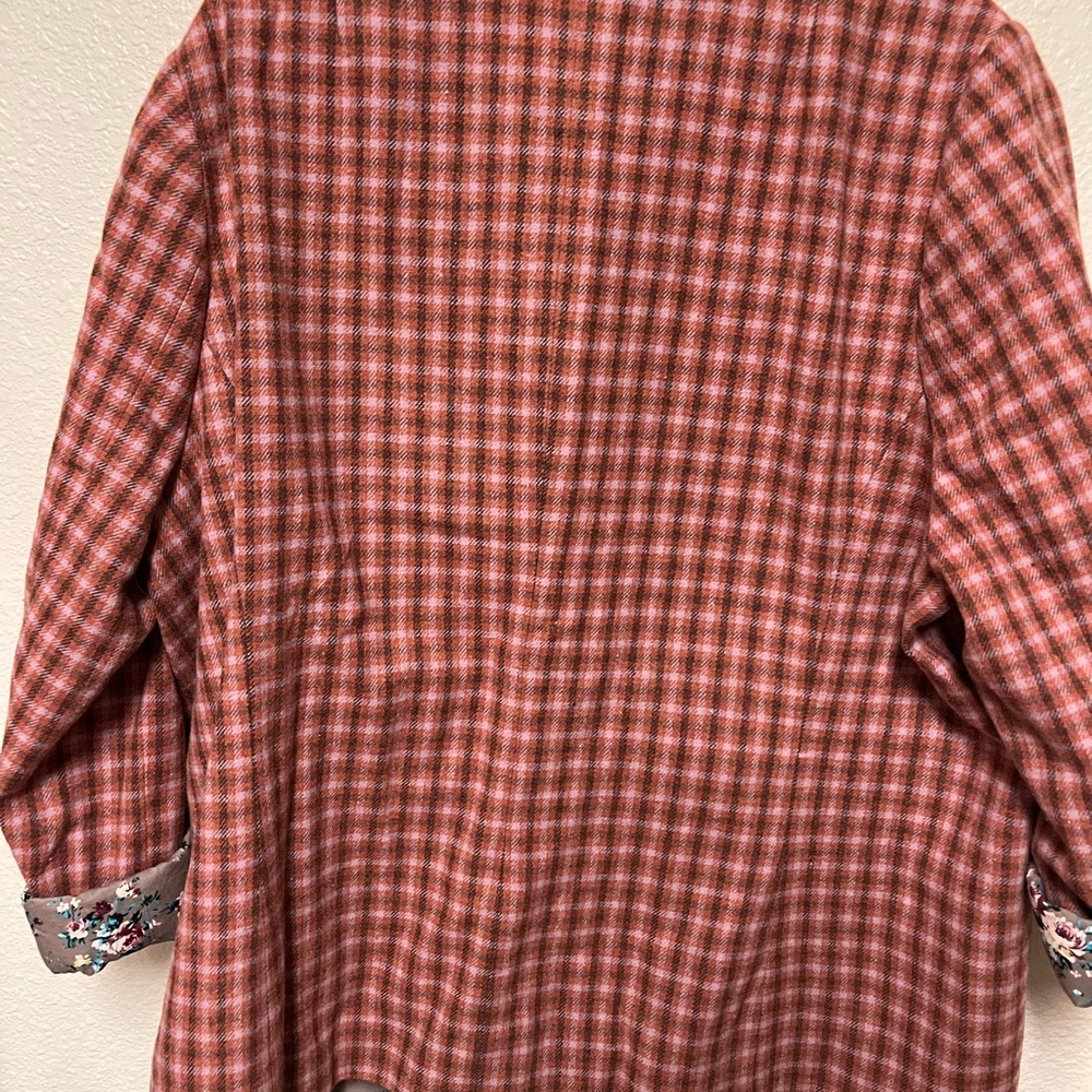 Sundance Pink Checkered Blazer - Picture 5 of 8
